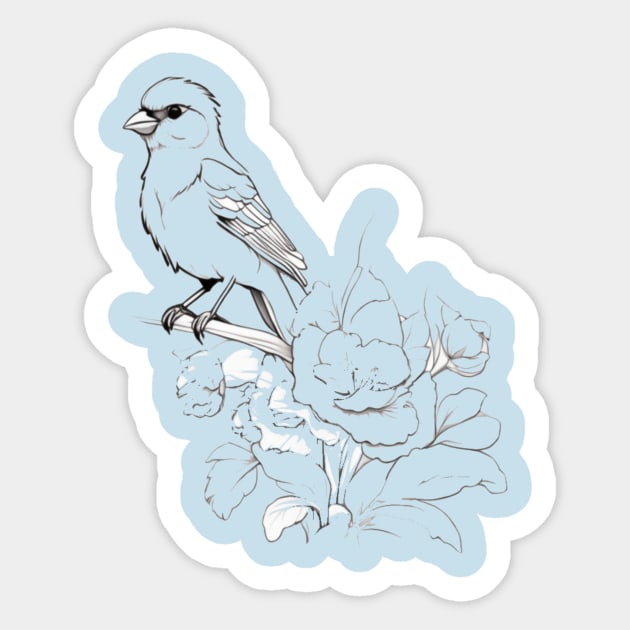 invisible bird design Sticker by HTA DESIGNS